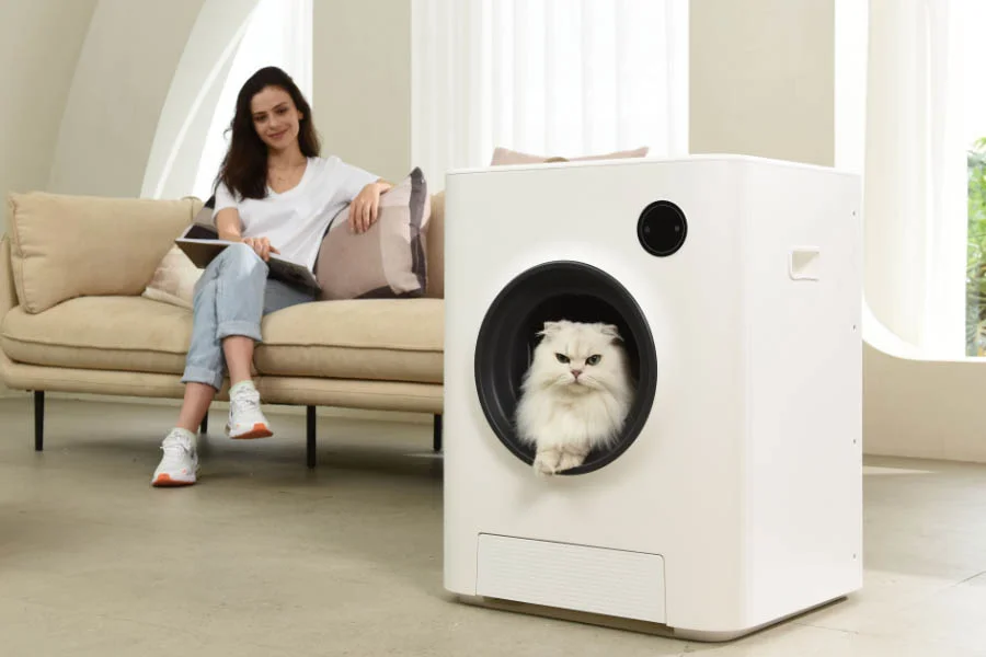 auto scooping litter box