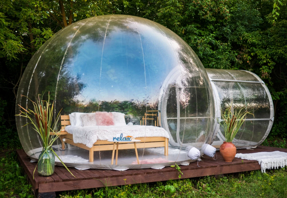 inflatable transparent dome tent